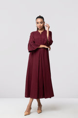Regular Fit A-line Flare Long Dress
