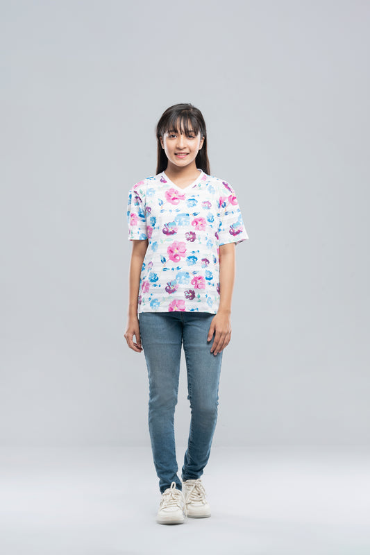 Junior Girls' Athleisure T-Shirt (10-14 Years)