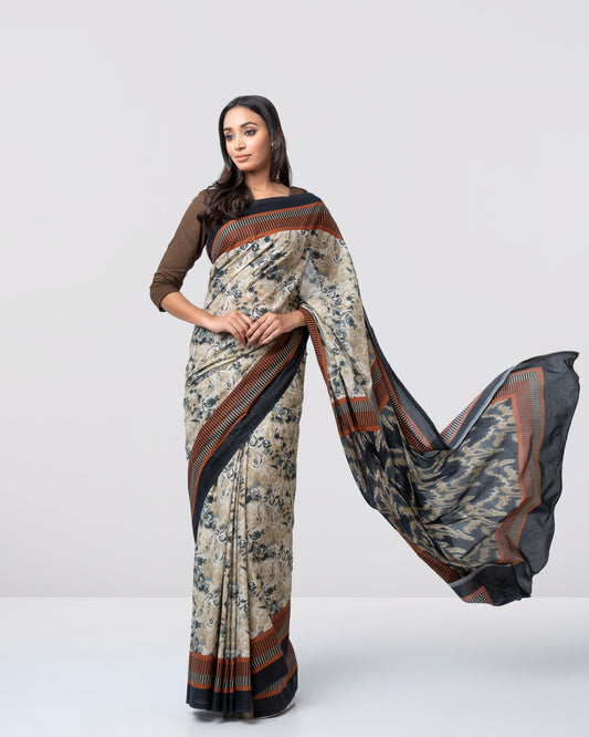 Digital Printed Cotton Saree