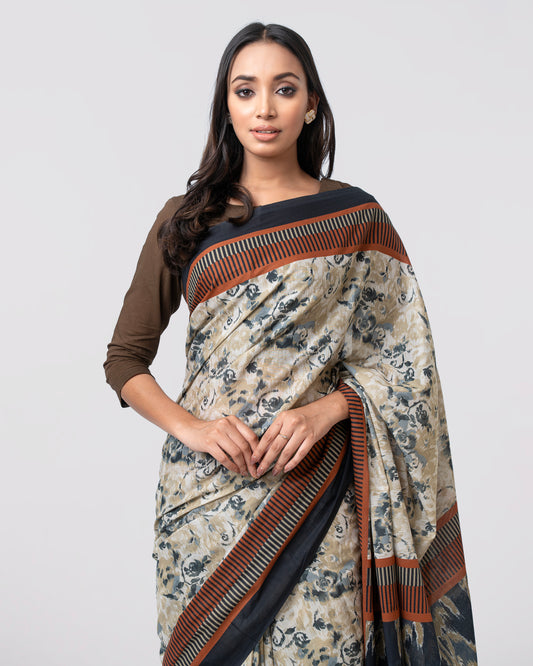 Digital Printed Cotton Saree