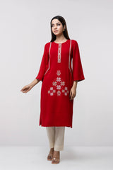 Smart Fit Embroidered Ethnic Kurta