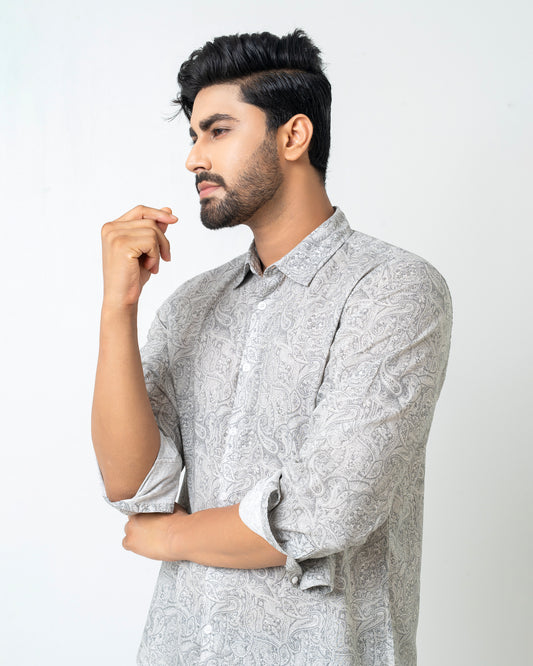 Regular Fit Printed Casual Shirt