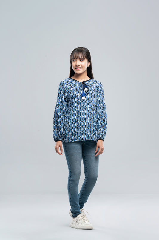 Junior Girls Western Fashion Top (10-14 Years)