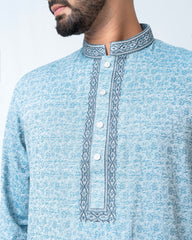 Regular Fit Printed Semi-Formal Panjabi