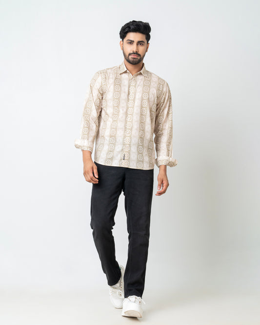 Regular Fit Printed Casual Shirt