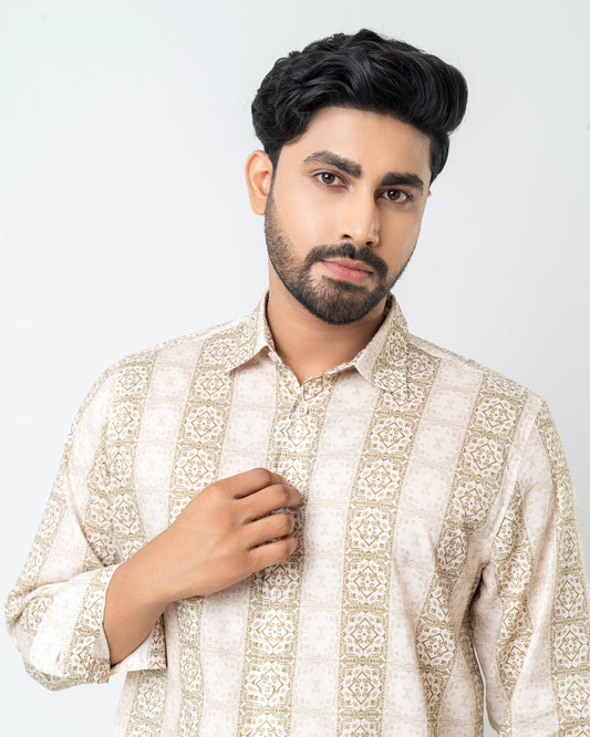 Regular Fit Printed Casual Shirt