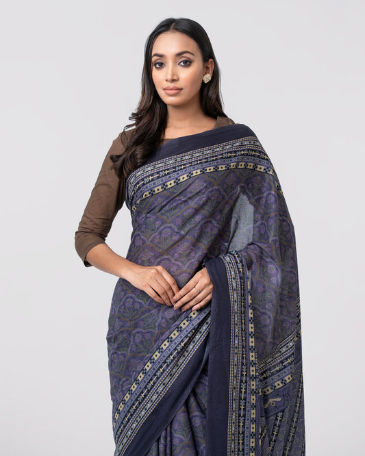 Digital Printed Cotton Saree