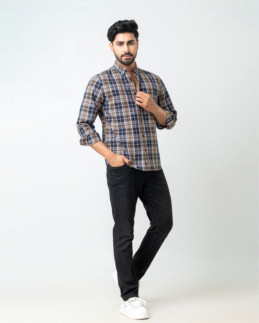 Regular Fit Check Casual Shirt
