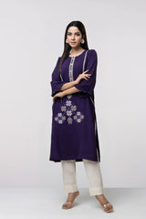 Smart Fit Embroidered Ethnic Kurta