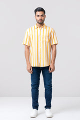 Regular Fit Striped Casual Shirt