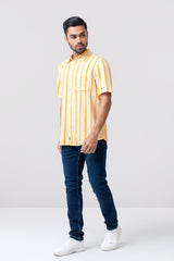 Regular Fit Striped Casual Shirt