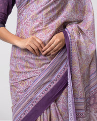 Digital Printed Cotton Saree