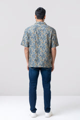 Relaxed Fit Printed Viscose Casual Shirt