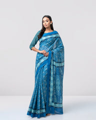 Digital Printed Cotton Saree