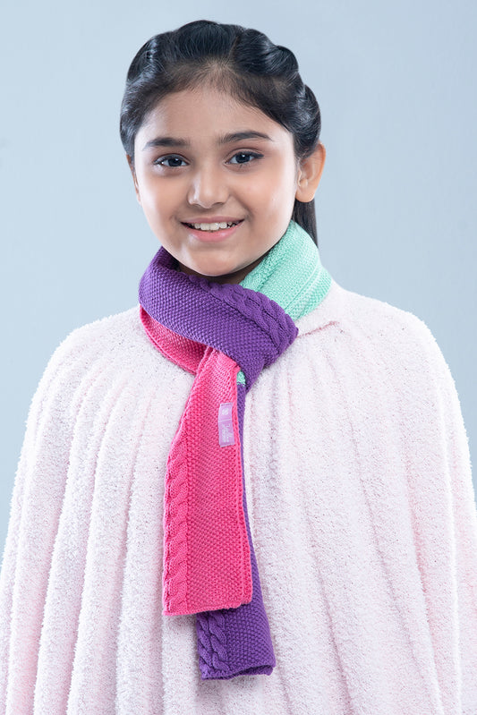 Girls Scarf - Purple Mix