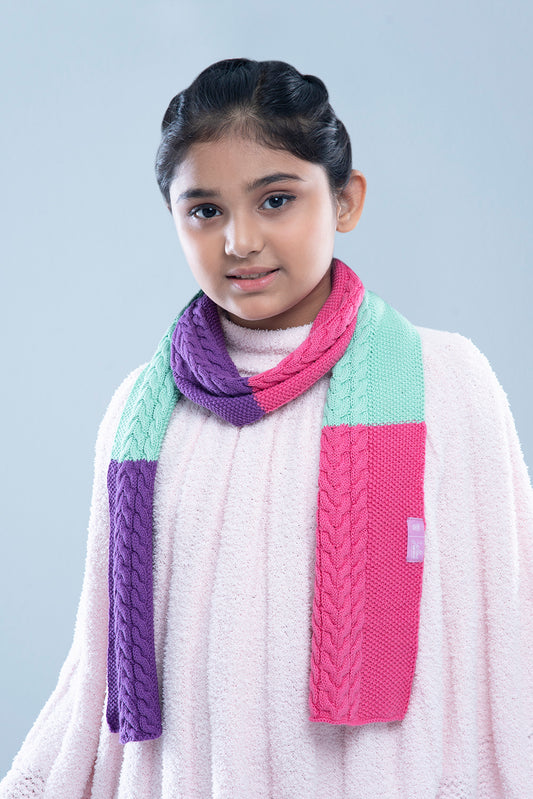 Girls Scarf - Purple Mix