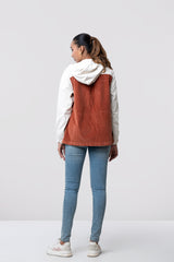 Regular Fit Corduroy Woven Hoodie