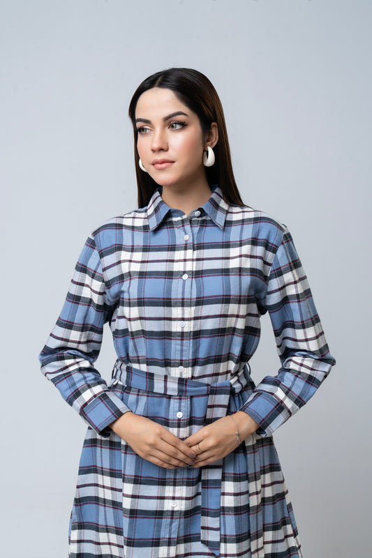 Relaxed Fit Checkered Casual Shirt