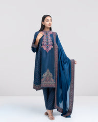 Smart Fit Embroidered Three-Piece Semi-Formal Ethnic Set