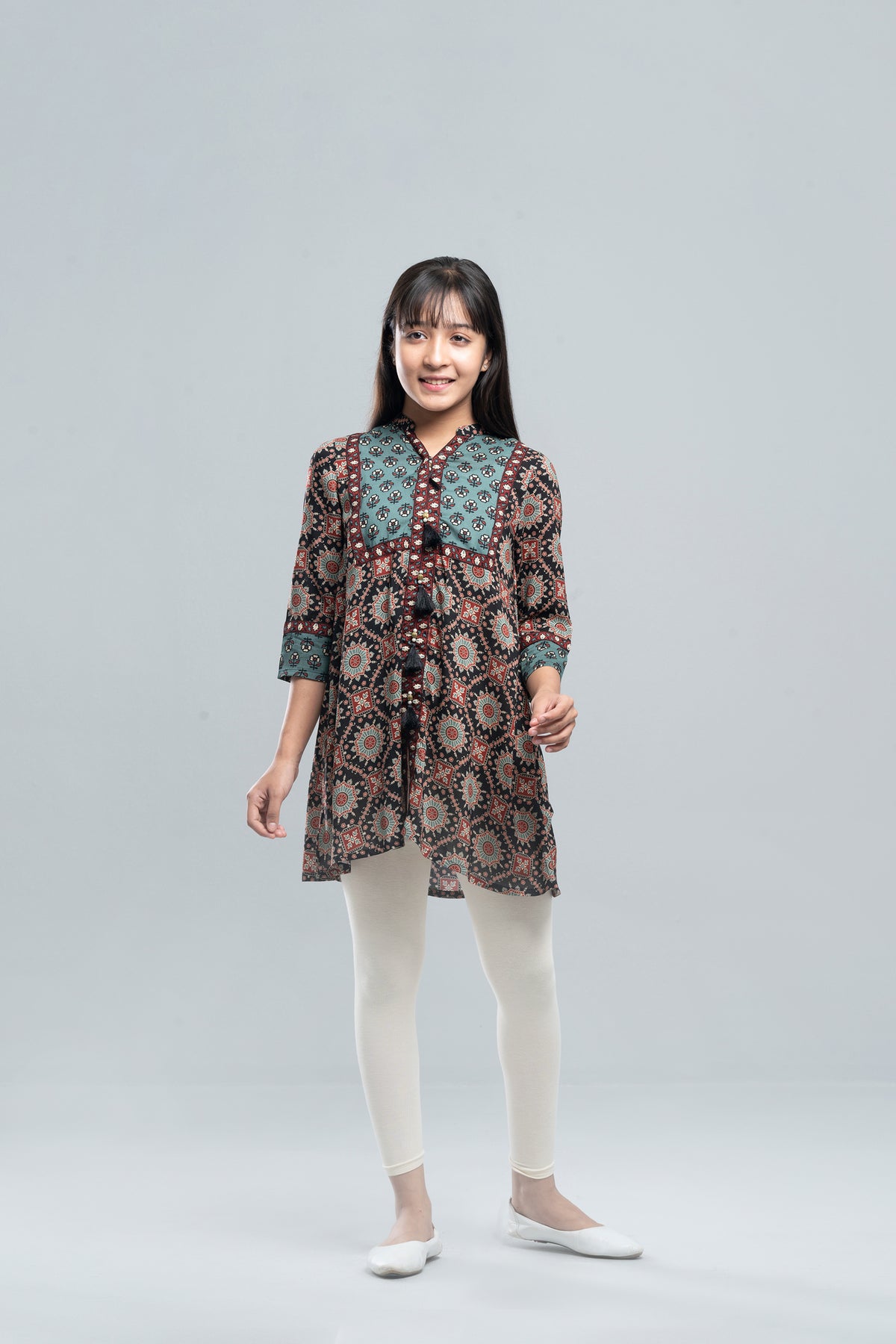 Junior Girls Ethnic Frock (10-14 Years)