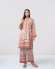 Relaxed Fit Printed Two-Piece Ethnic Set