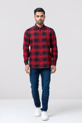 Regular Fit Checkered Casual Shirt