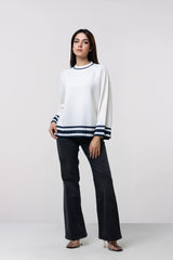 Relaxed Fit Cotton Pullover Sweater