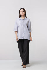 Relaxed Fit Embroidered Casual Shirt