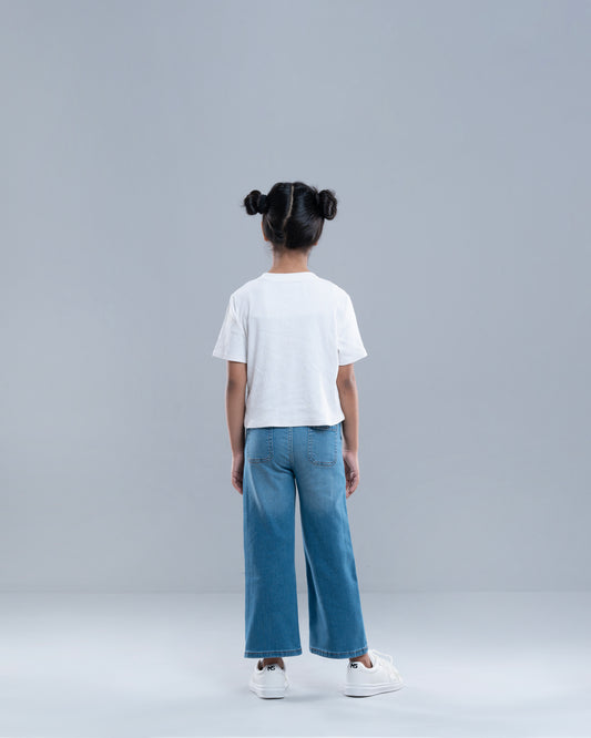 Girls' Denim Bottom (2-4 Years)