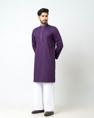 Regular Fit Embroidered Semi-Formal Panjabi