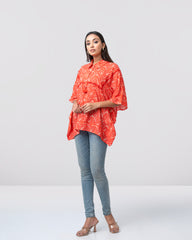 Regular Fit All Over Printed Top – Mystika