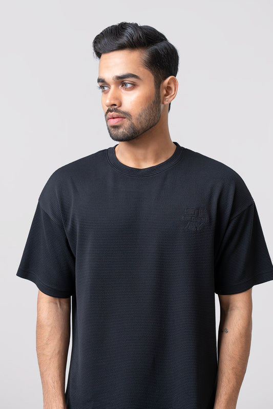Oversized Fit Jacquard T-Shirt