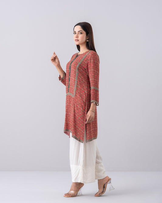 Relaxed Fit All-Over Printed Ethnic Kurti