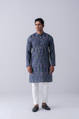 Regular Fit Printed Cotton Panjabi