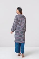 Relaxed Fit Printed Two-Piece Ethnic Set