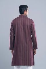 Regular Fit Jacquard Cotton Semi-Formal Panjabi