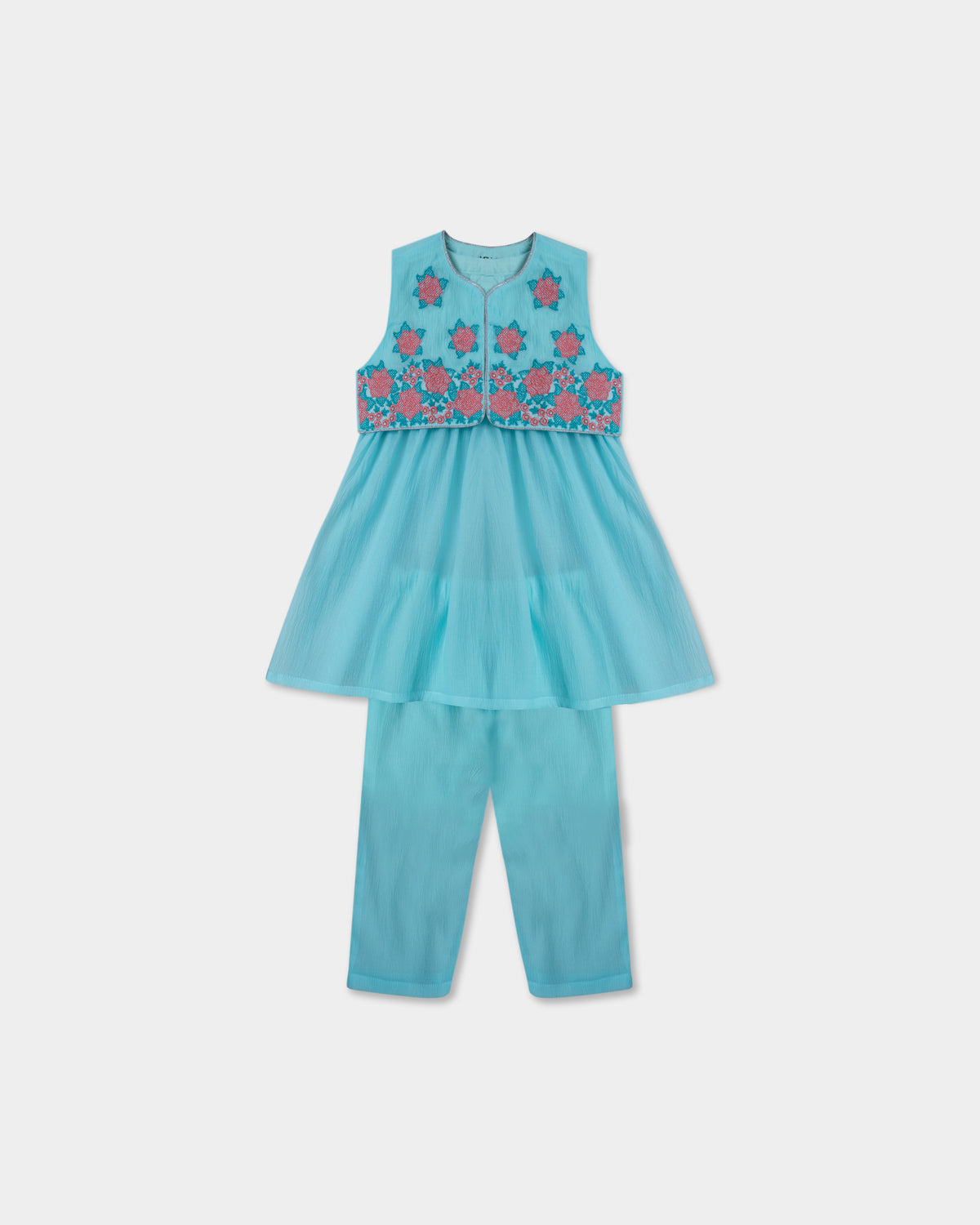 Newborn Girls' Ethnic Partywear Set (6-18 Months)