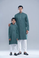 Regular Fit Jacquard Semi-Formal Panjabi