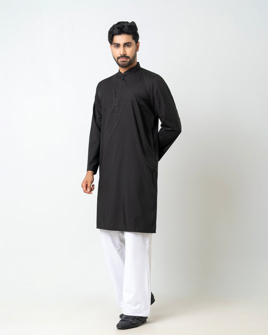 Regular Fit Solid Panjabi