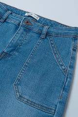 Girls' Denim Bottom (6-8 Years)