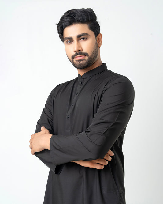 Regular Fit Solid Panjabi
