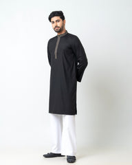 Regular Fit Embroidered Semi-Formal Panjabi