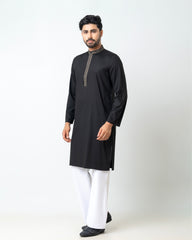 Regular Fit Embroidered Semi-Formal Panjabi