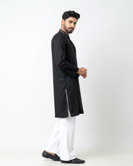 Regular Fit Embroidered Semi-Formal Panjabi