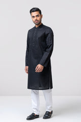 Regular Fit Embroidered Semi-Formal Panjabi