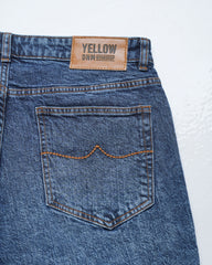 Straight Fit Blue Jeans