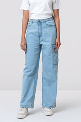Wide-Leg High-Waist Denim