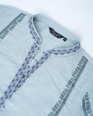 Smart Fit Embellished Two-Piece Formal Ethnic Set with Organza Dupatta