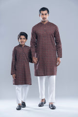 Regular Fit Printed Cotton Panjabi