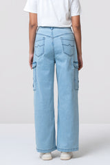 Wide-Leg High-Waist Denim